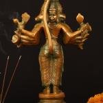 Bronze Finish Brass Lord Panchmukhi Hanuman Statue 22" | 10.2 kg Timeless Charm | Spiritual Significance & Artistic Mastery | 10" Width, 7" Depth